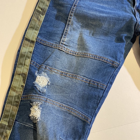 Modern Culture SZ 36 x 34 Distressed Moto Style Denim Blue Jeans New S - Picture 9 of 15